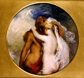 Ninfa y sátiro