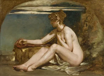 Desnudo sentado