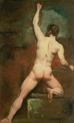 Estudio para un desnudo masculino