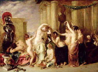 El retrete de Venus (óleo sobre tabla)