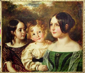 Los niños del bosque - Emily, Frederick y Mary, c.1845 (óleo sobre lienzo)