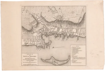Un plano de Newport por Faden