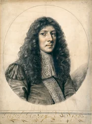 Retrato de John Aubrey, 1666