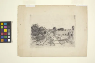 Paisaje con arroyo (aguafuerte)