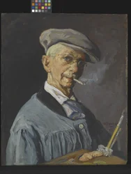 El hombre pintor (óleo sobre lienzo)