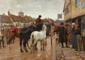 Día de mercado, 1907