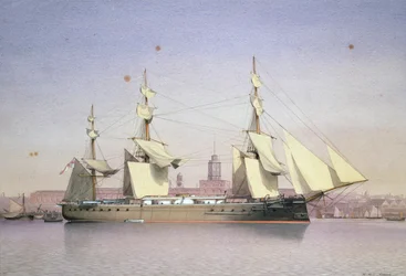 H.M.S. Monarch en Plymouth