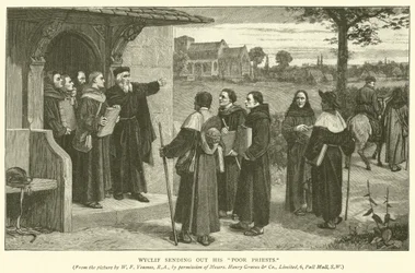 Wyclif enviando a sus sacerdotes pobres