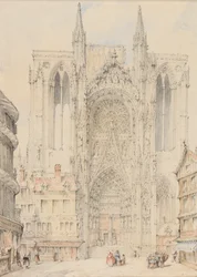 Fachada de la catedral de Ruán