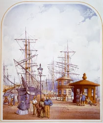 Muelles de Waterloo, Liverpool, 1864