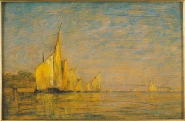Un grupo de barcos, Venecia