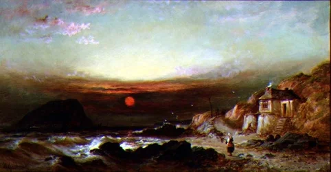 La roca Mewstone desde Wembury