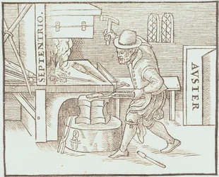 Forjando un imán, de De Magnete de William Gilbert