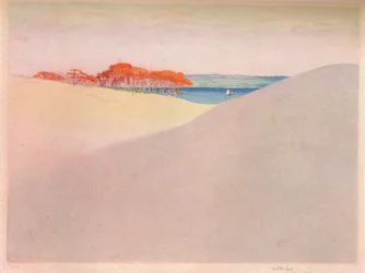 Dunas de arena, Dinamarca, c1917