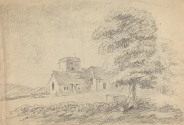 Vista de la iglesia de Boldre