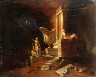 Capricho de ruinas y estatuas