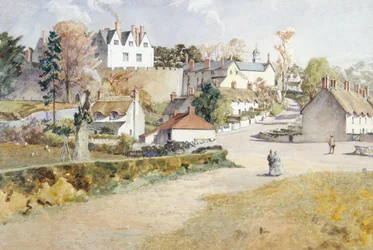 Castillo de St. Fagans (acuarela)