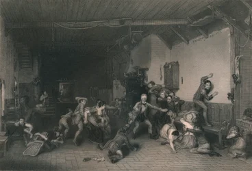 La gallina ciega, 1812, mediados del siglo XIX