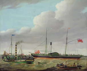 The Lion off Goole (óleo sobre tabla de roble)