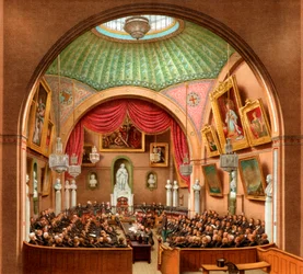 Sala del Consejo, Guildhall, Ciudad de Londres, 1886