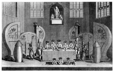 Sorteo de la Lotería Estatal en Guildhall, Ciudad de Londres