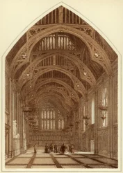 Interior del Guildhall, Ciudad de Londres, 1886