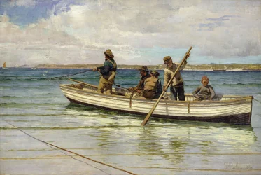 Recogiendo la pesca