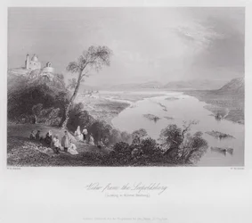 Vista desde el Leopoldsberg, mirando hacia Kloster Neuburg