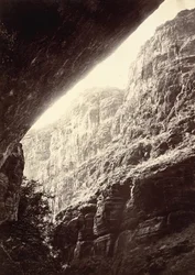 Cañón de Kanab Wash, mirando al sur, 1872