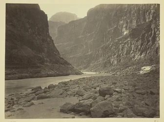 Río Colorado, desembocadura de Kanab Wash, mirando al oeste