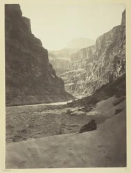 Gran Cañón del Río Colorado, desembocadura del Kanab Wash, mirando al oeste