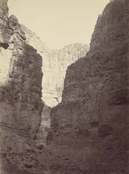 Paredes de Piedra Caliza, Kanab Wash, Río Colorado, 1872