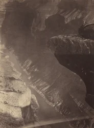 Mirando al sur en el Gran Cañón, Río Colorado, Cruce Sheavwitz