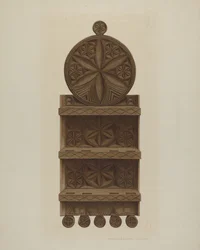Estante de Cucharas Alemán de Pensilvania, c. 1942