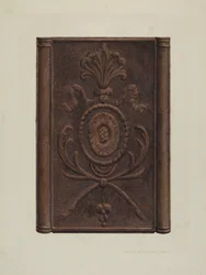 Estufa y plato alemán de Pensilvania, c. 1939