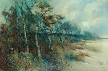 Árboles en un paisaje arenoso, Heysham, 1915