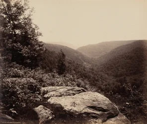 Vista del acantilado, cima de los Alleghenies