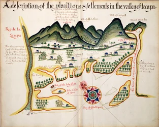Descripción de las plantaciones y asentamientos del Valle de Tepaca