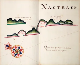 Nastras, costa sudamericana del Pacífico