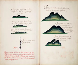 Vistas de Isla Lobos y montañas