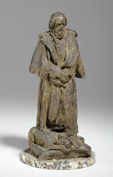 Maqueta para Alfred, Lord Tennyson sentado en el Trinity College, Cambridge, c.1909