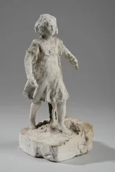 Maqueta para Figura de una niña corriendo