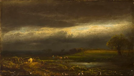 Tormenta que se avecina, Lago Cayuga (N.Y.)