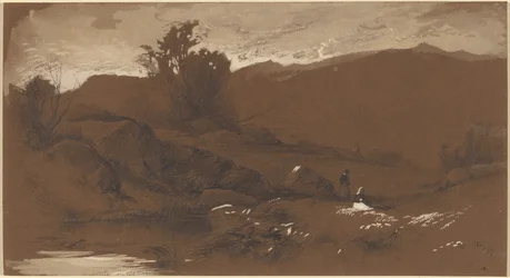 Figuras en un paisaje