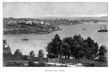 Elizabeth Bay, Sídney, siglo XIX
