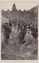 Fiesta en el jardín del Marqués de Salisbury en Hatfield