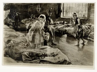 La heroína de hace cincuenta años: Miss Florence Nightingale en el hospital de Scutari, pub. en The Graphic, 19 de noviembre de 1904