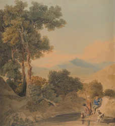 Paisaje con figuras