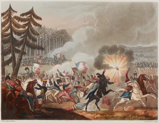 Batalla de Barrosa el 5 de marzo de 1811, grabado por J.C. Stadler, publicado en 1818