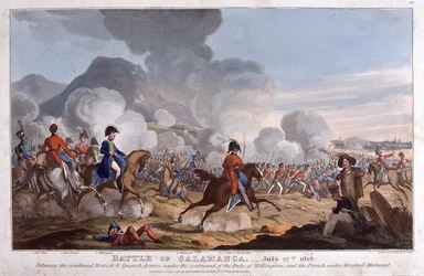 Batalla de Salamanca el 22 de julio de 1812, publicada en 1821 (aguafuerte)